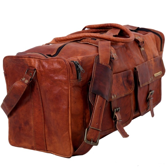 Other - Leather Duffle Travel Bag